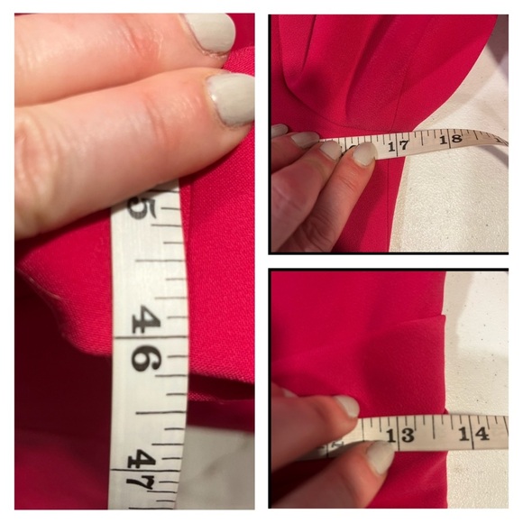 CAROLINA HERRERA Pink Crepe Midi Dress 4 Slit Cocktail Party Wedding Guest new - Picture 16 of 16